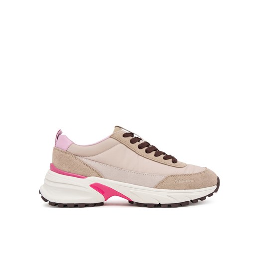 Sneakersy Calvin Klein Hike Runner Mg Nylon Mix YW0YW02075 Szary ze sklepu eobuwie.pl w kategorii Buty sportowe damskie - zdjęcie 185070959