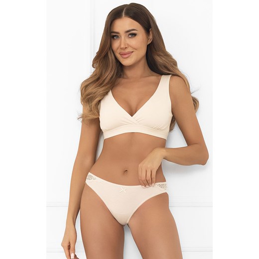 Figi damskie brazyliany beż pudrowy Soler, Kolor beż pudrowy, Rozmiar S, Italian Fashion ze sklepu Intymna w kategorii Majtki damskie - zdjęcie 185072688
