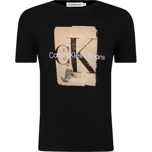 Calvin Klein Jeans T-shirt | Regular Fit ze sklepu Gomez Fashion Store w kategorii T-shirty chłopięce - zdjęcie 185073625