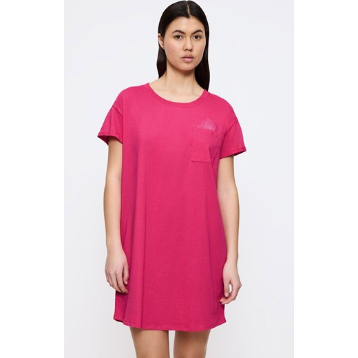 Triumph bawełniana koszula nocna na krótki rękaw Nightdresses 10225066-6653, Kolor fuksja, Rozmiar 36, Triumph ze sklepu Intymna w kategorii Koszule nocne - zdjęcie 185073826