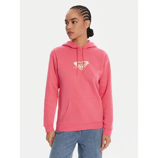 Roxy Bluza ERJFT05028 Różowy Regular Fit ze sklepu MODIVO w kategorii Bluzy damskie - zdjęcie 185073917