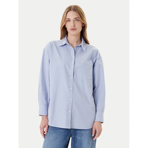 Guess Jeans Koszula W4YH22 WGCF1 Niebieski Relaxed Fit ze sklepu MODIVO w kategorii Koszule damskie - zdjęcie 185073936