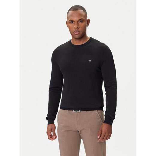 Guess Sweter M4YR29 Z3DM0 Czarny Regular Fit ze sklepu MODIVO w kategorii Swetry męskie - zdjęcie 185073938