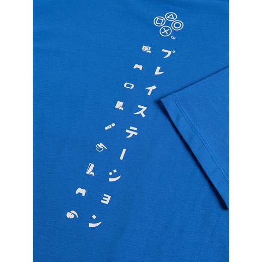 Reserved - T-shirt Playstation - niebieski Reserved 146 (10 lat) Reserved