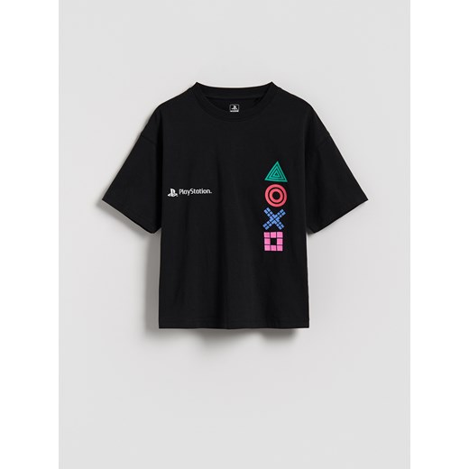Reserved - T-shirt Playstation - czarny ze sklepu Reserved w kategorii T-shirty chłopięce - zdjęcie 185076589
