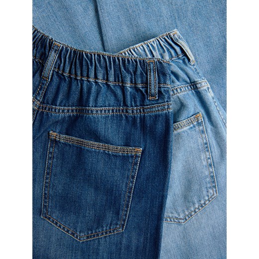 Reserved - Jeansy barrel leg - granatowy Reserved 36 Reserved