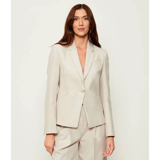 BOSS BLACK Żakiet Jia9 | Slim Fit | z dodatkiem wełny ze sklepu Gomez Fashion Store w kategorii Marynarki damskie - zdjęcie 185078826