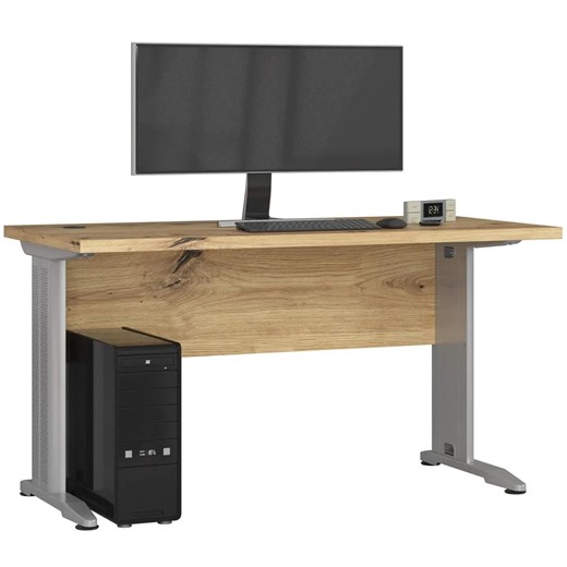 Nowoczesne biurko komputerowe dąb artisan P6-S96 ze sklepu Edinos.pl w kategorii Biurka i sekretarzyki - zdjęcie 185080226