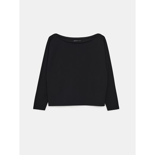 Mohito - Bluza z dekoltem w łódkę - czarny ze sklepu Mohito w kategorii Bluzy damskie - zdjęcie 185081418