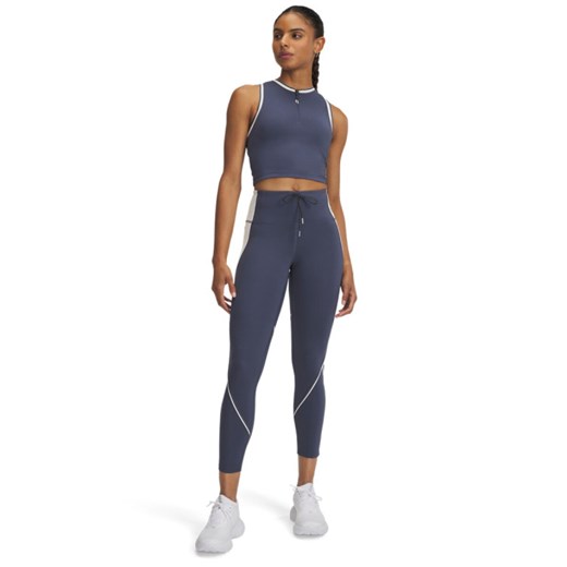 Damskie legginsy do biegania Under Armour UA Run 96 Tights - szare ze sklepu Sportstylestory.com w kategorii Spodnie damskie - zdjęcie 185081698