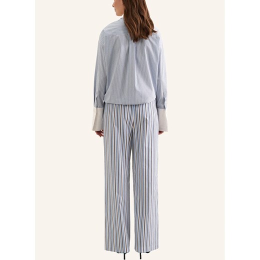 Seidensticker Spodnie w kolorze błękitno-biało-granatowym Seidensticker 40 wyprzedaż Limango Polska
