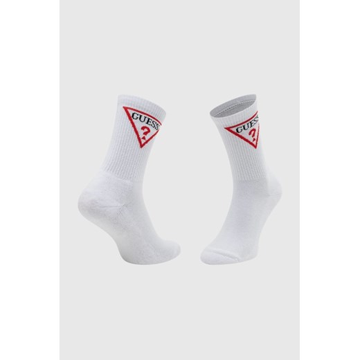 GUESS Białe damskie sportowe skarpetki Ellen Guess outfit.pl