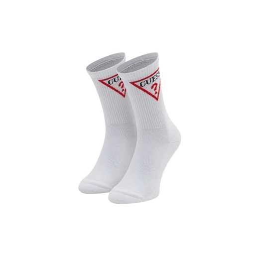 GUESS Białe damskie sportowe skarpetki Ellen Guess outfit.pl