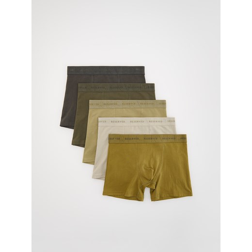 Reserved - 5 pack bokserek Long - oliwkowy ze sklepu Reserved w kategorii Majtki męskie - zdjęcie 185082946