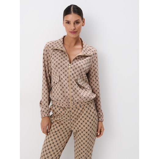 Mohito - Bluza z zamkiem - beżowy ze sklepu Mohito w kategorii Bluzy damskie - zdjęcie 185083937