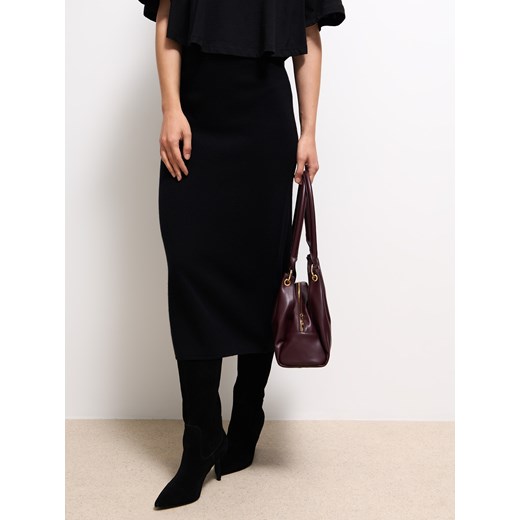 Mohito - Wełniana spódnica - czarny Mohito S Mohito