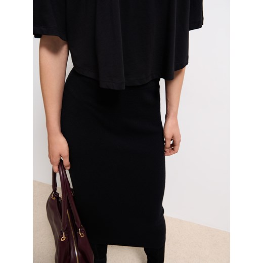 Mohito - Wełniana spódnica - czarny Mohito M Mohito