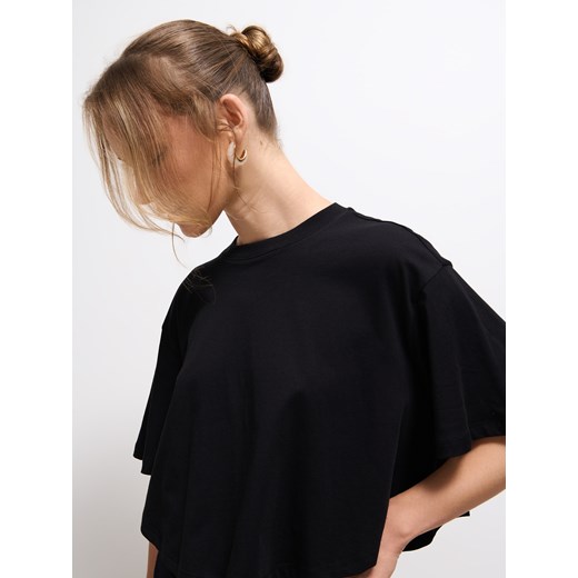 Mohito - Bawełniany t-shirt - czarny Mohito XL Mohito