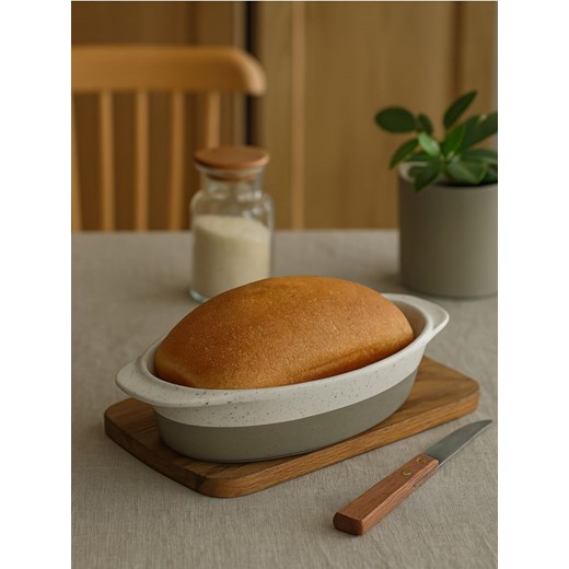 Sinsay - Ceramiczna forma do pieczenia - kremowy ze sklepu Sinsay w kategorii Akcesoria do pieczenia - zdjęcie 185087037