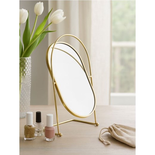 Sinsay - Metalowe lusterko - złoty ze sklepu Sinsay w kategorii Lustra - zdjęcie 185087116