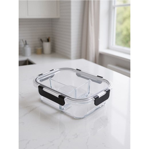 Sinsay - Pojemnik do przechowywania z pokrywką - szary ze sklepu Sinsay w kategorii Pojemniki kuchenne - zdjęcie 185087195