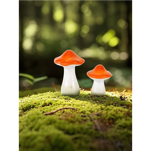 Sinsay - Dekoracja stojąca w kształcie grzyba - pomarańczowy Sinsay One Size Sinsay