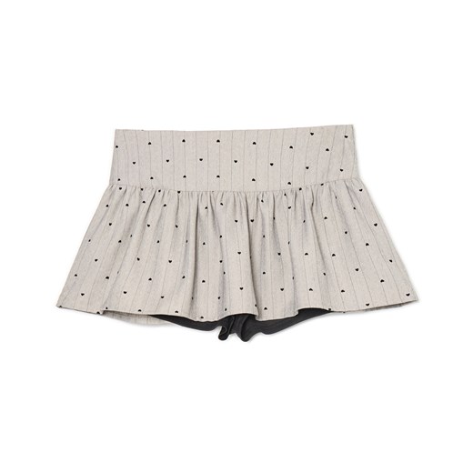 Cropp - Wzorzysta spódniczka mini z wiskozą - jasny szary Cropp XL Cropp