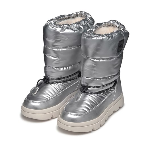 Geox Kozaki zimowe "Willaboom" w kolorze srebrnym Geox 32 promocyjna cena Limango Polska