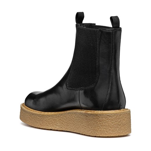 Geox Skórzane sztyblety &quot;Elidea&quot; w kolorze czarnym Geox 38 Limango Polska wyprzedaż