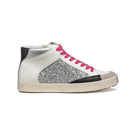 Geox Sneakersy &quot;Blomiee&quot; w kolorze srebrno-czarno-kremowym ze sklepu Limango Polska w kategorii Trampki damskie - zdjęcie 185134056