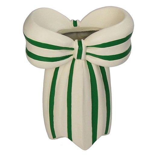 Kersten Wazon &quot;Bow&quot; w kolorze beżowo-zielonym - 14 x 19 x 7 cm ze sklepu Limango Polska w kategorii Wazony - zdjęcie 185134656