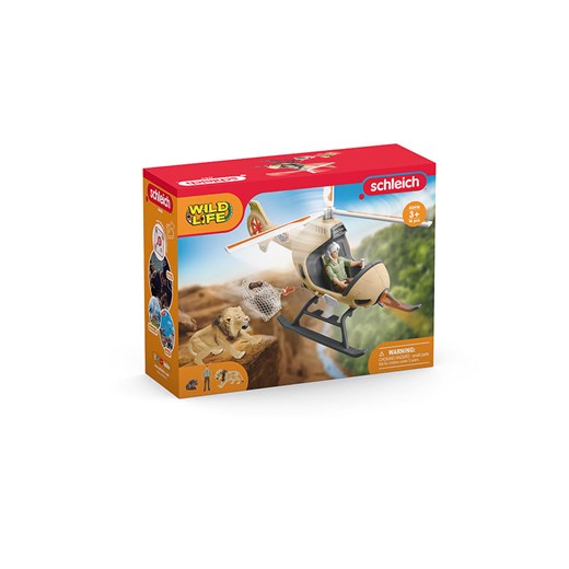 Schleich 8-częściowy zestaw &quot;Animal rescue helicopter&quot; do zabawy - 3+ Schleich onesize wyprzedaż Limango Polska