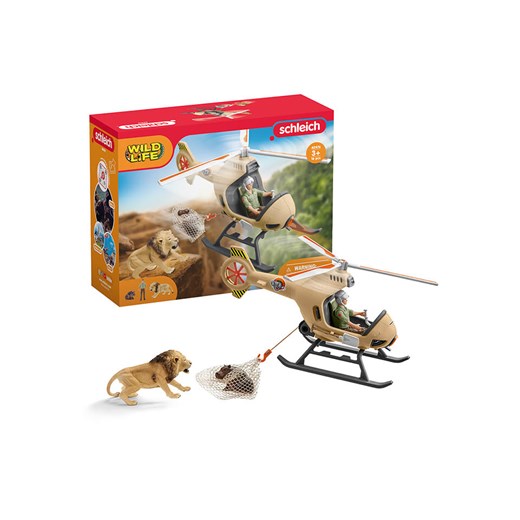 Schleich 8-częściowy zestaw &quot;Animal rescue helicopter&quot; do zabawy - 3+ Schleich onesize okazja Limango Polska