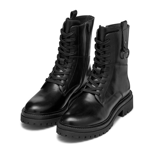 Geox Skórzane botki &quot;Iridea&quot; w kolorze czarnym Geox 37 okazyjna cena Limango Polska