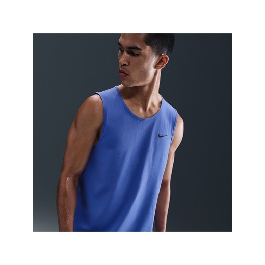 Męska koszulka bez rękawów do fitnessu Nike Dri-FIT Hyverse - Niebieski ze sklepu Nike poland w kategorii T-shirty męskie - zdjęcie 185136979