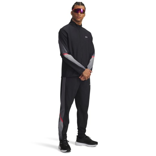 Męskie spodnie do biegania Under Armour  UA Velociti Storm Pant - czarne ze sklepu Sportstylestory.com w kategorii Spodnie męskie - zdjęcie 185137749