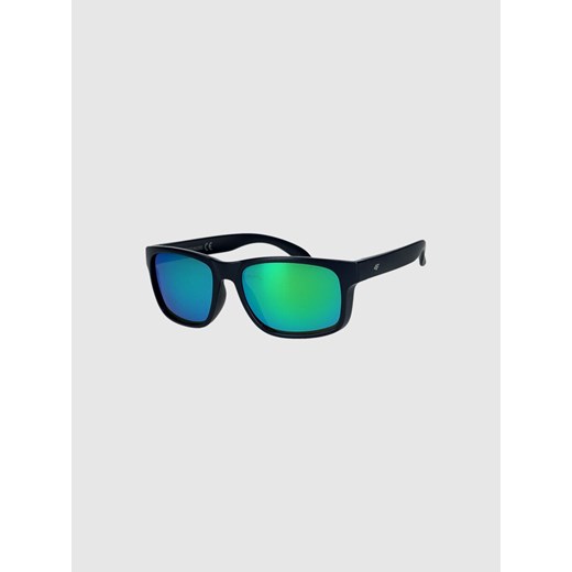 Okulary przeciwsłoneczne z powłoką lustrzaną  4F 4FWMM00ASUNU070 - czarne ze sklepu Sportstylestory.com w kategorii Okulary przeciwsłoneczne męskie - zdjęcie 185137976