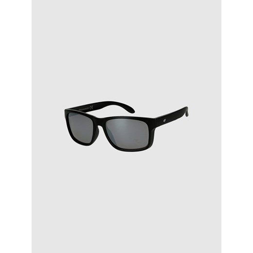 Okulary przeciwsłoneczne z powłoką lustrzaną  4F 4FWMM00ASUNU070 - czarne ze sklepu Sportstylestory.com w kategorii Okulary przeciwsłoneczne męskie - zdjęcie 185137977