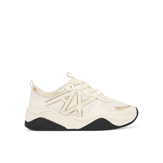 Sneakersy Armani Exchange XDX039 XV311 MZ128 Écru ze sklepu eobuwie.pl w kategorii Buty sportowe damskie - zdjęcie 185138089