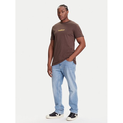 Quiksilver T-Shirt EQYZT08174 Brązowy Regular Fit Quiksilver S MODIVO