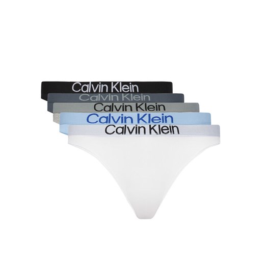 Calvin Klein Underwear Komplet 5 par stringów LV00QD5331 Kolorowy ze sklepu MODIVO w kategorii Majtki damskie - zdjęcie 185138886