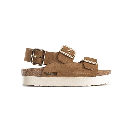 BACKSUN Skórzane sandały &quot;Balo&quot; w kolorze karmelowym 37 promocja Limango Polska
