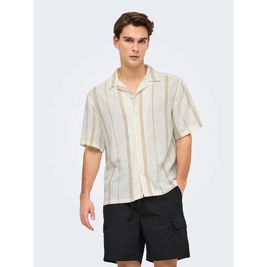 ONLY &amp; SONS Koszula - Regular fit - w kolorze kremowym ze sklepu Limango Polska w kategorii Koszule męskie - zdjęcie 185140037
