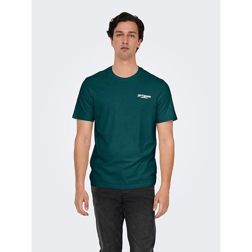 ONLY &amp; SONS Koszulka w kolorze zielonym ze sklepu Limango Polska w kategorii T-shirty męskie - zdjęcie 185140208