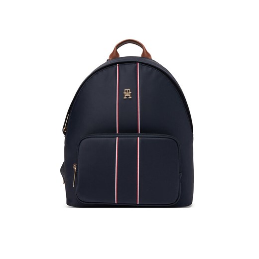 Plecak Tommy Hilfiger Popette Dome AW0AW17651 Granatowy ze sklepu eobuwie.pl w kategorii Plecaki - zdjęcie 185140309