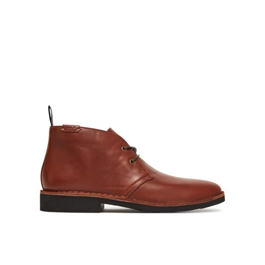 Trzewiki Polo Ralph Lauren Talan Leather Chukka Boot 812913548001 Brązowy ze sklepu eobuwie.pl w kategorii Buty zimowe męskie - zdjęcie 185140337