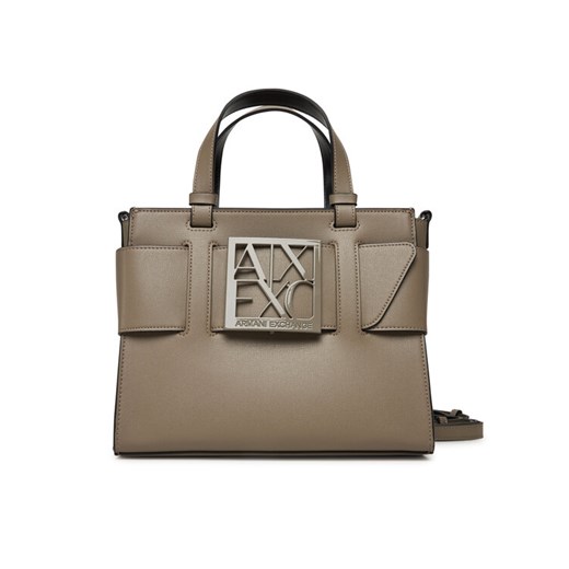 Torebka Armani Exchange 942690 0A874 U6242 Brązowy ze sklepu eobuwie.pl w kategorii Kuferki - zdjęcie 185140376
