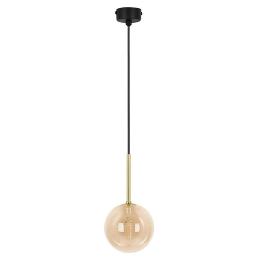 Wisząca lampa ze szklanym kloszem beżowa P5-Z43 ze sklepu Edinos.pl w kategorii Lampy wiszące - zdjęcie 185141249