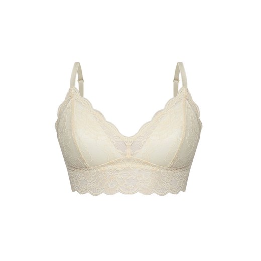 Biustonosz miękki soft braletka z koronki piaskowy Kaja KA2, Kolor piaskowy, Rozmiar XS, Mefemi ze sklepu Intymna w kategorii Biustonosze - zdjęcie 185141327