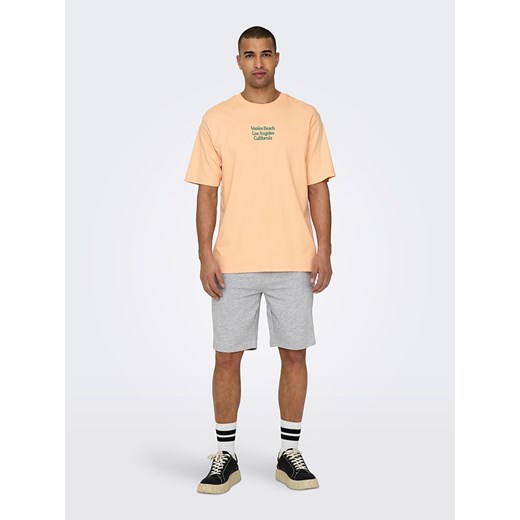 ONLY &amp; SONS Koszulka w kolorze pomarańczowym ze sklepu Limango Polska w kategorii T-shirty męskie - zdjęcie 185353245